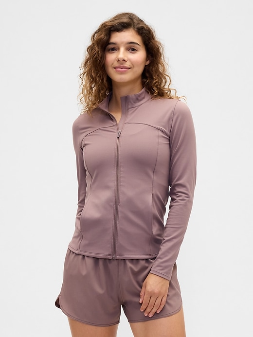 Image number 1 showing, GapFit Recycled Studio Jacket