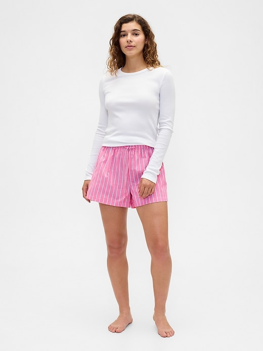 Image number 1 showing, Poplin PJ Shorts