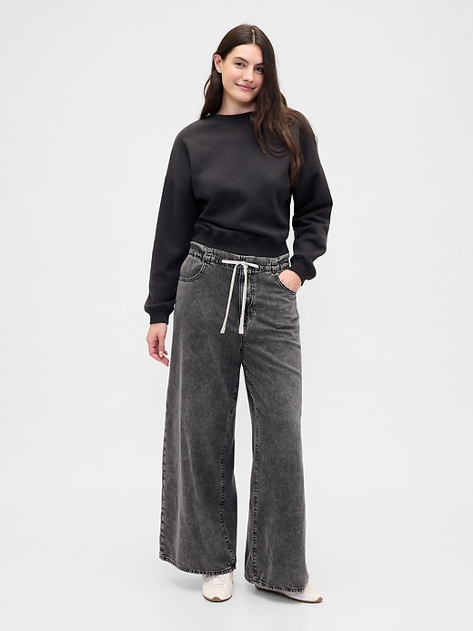 Image number 5 showing, Mid Rise Pull-On SuperLight Baggy Jeans