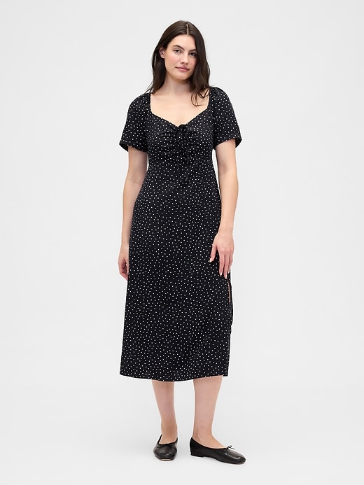 Image number 4 showing, Puff Sleeve Midi Dress