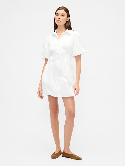 Image number 1 showing, Mini Bubble Shirtdress