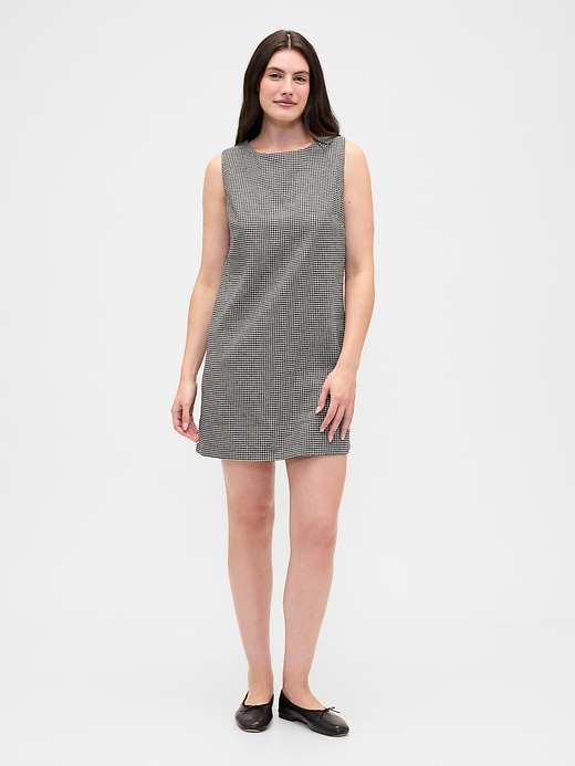 Image number 4 showing, Linen-Blend Apron Mini Dress