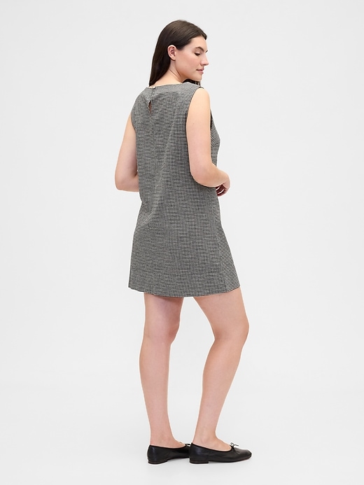 Image number 5 showing, Linen-Blend Apron Mini Dress