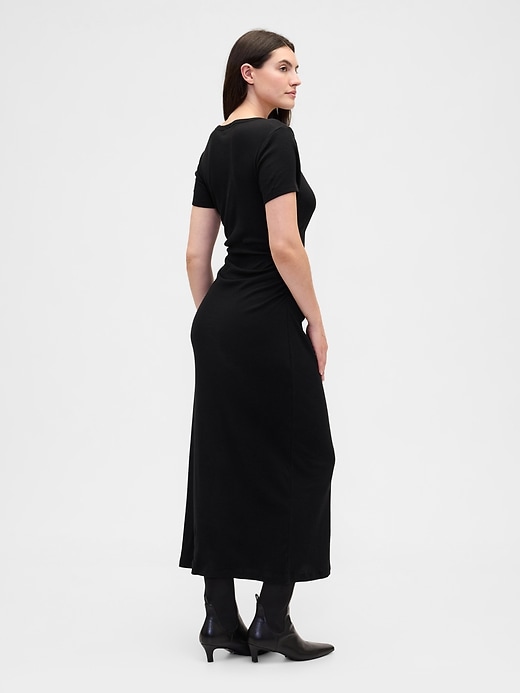 Image number 5 showing, Ribbed T-Shirt Maxi Dress