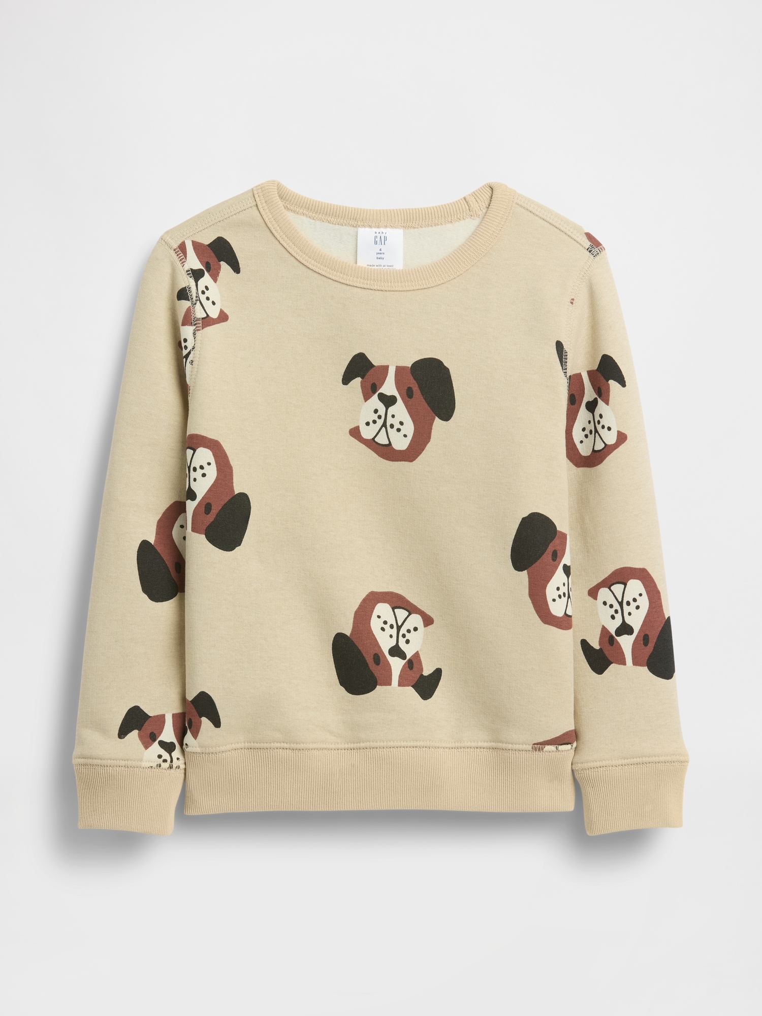 babyGap Crewneck Sweatshirt - Tan Wicker Dogs