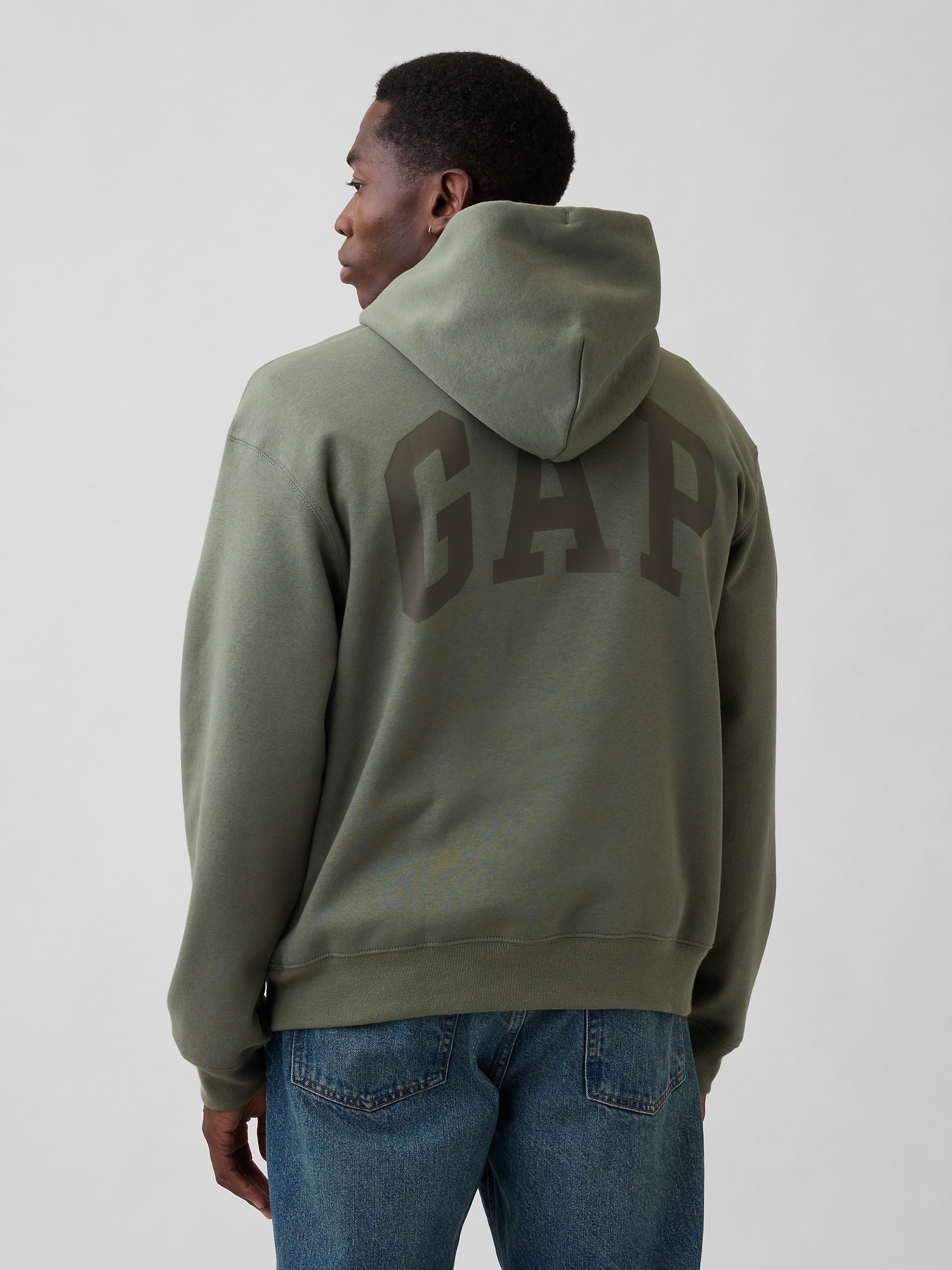 Oversized Gap Mini-Logo Hoodie