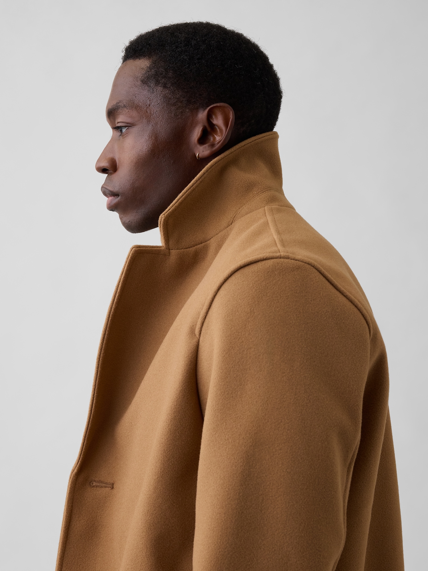 Gap Factory 100% Recycled Relaxed Topcoat In Brown