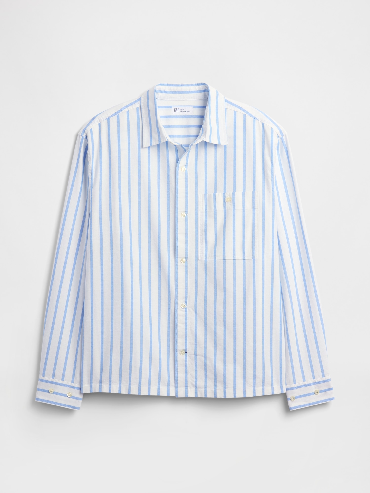 Gap Factory Oxford Shirt In Boxy Fit In Blue