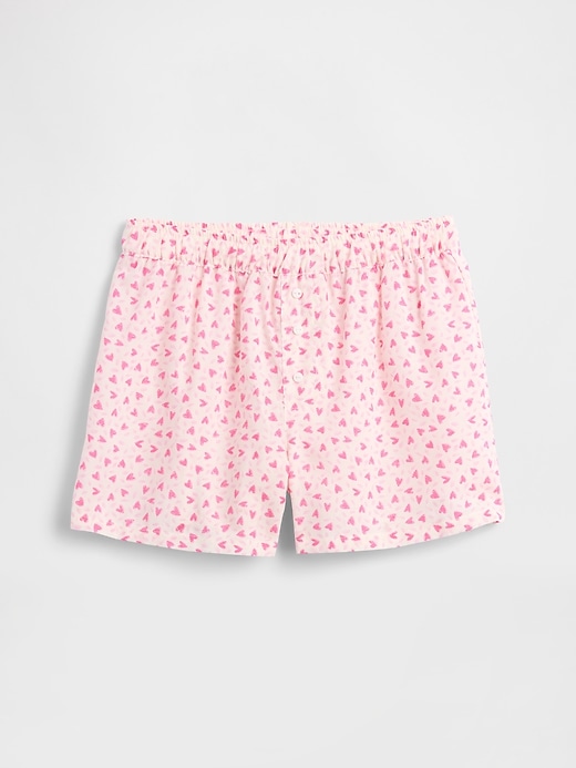 Image number 1 showing, Kids Pull-On Poplin PJ Shorts