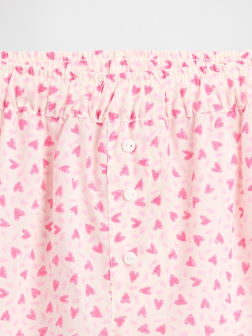 Image number 3 showing, Kids Pull-On Poplin PJ Shorts