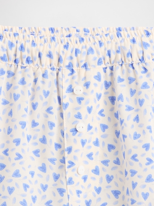 Image number 3 showing, Kids Pull-On Poplin PJ Shorts