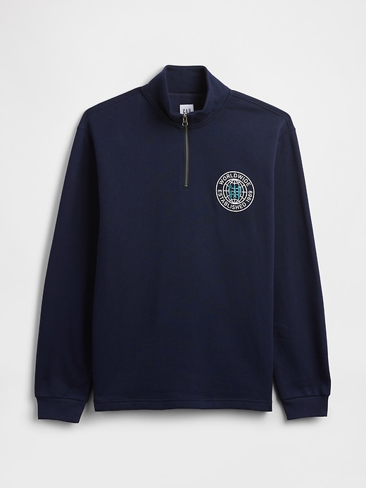Image number 4 showing, Relaxed Gap Graphic Quarter-Zip Sweatshirt