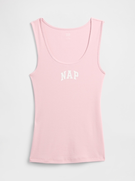 Image number 5 showing, Ribbed Gap Nap Logo Tank Top