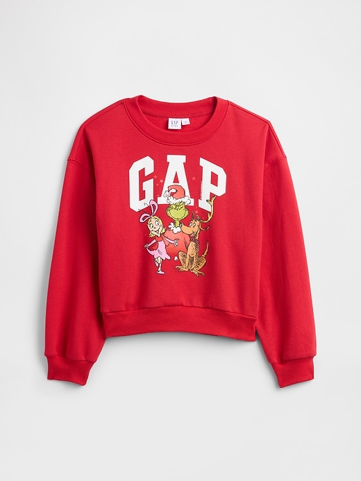 Image number 1 showing, GapKids &#124 Dr Seuss™ Oversized Wedge Logo Sweatshirt