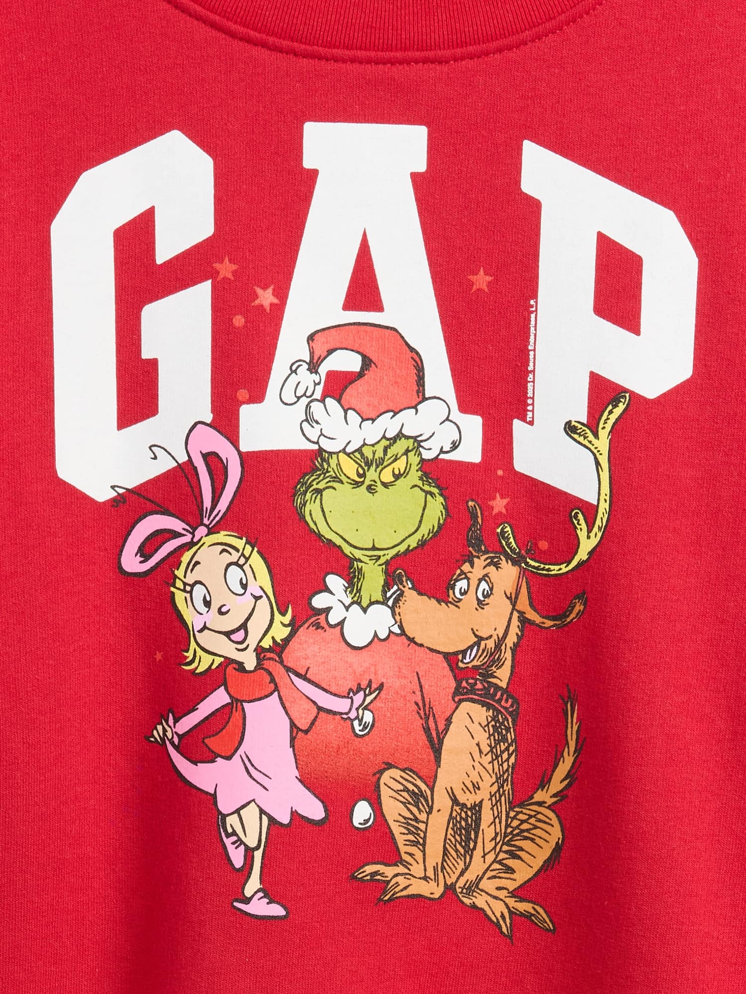 Gap Factory Gapkids | Dr Seuss™ Oversized Wedge Logo Sweatshirt In Red