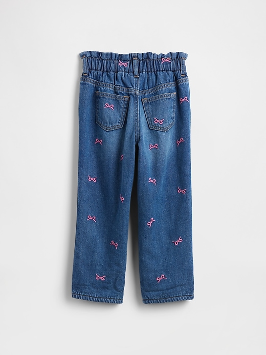 Image number 2 showing, babyGap Cozy-Lined Paperbag Mom Jeans