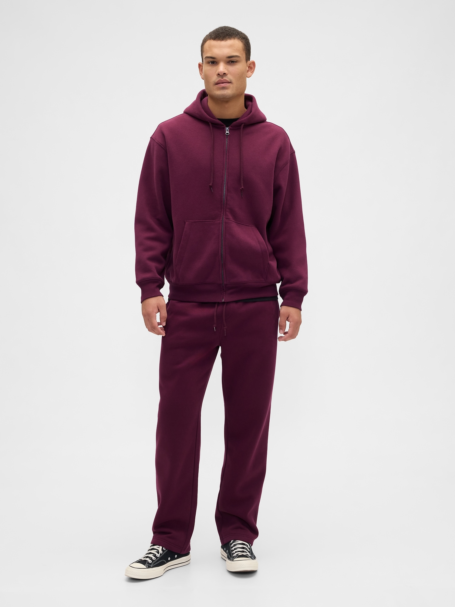 Vintage Soft Straight-Leg Sweatpants - Tuscan Red