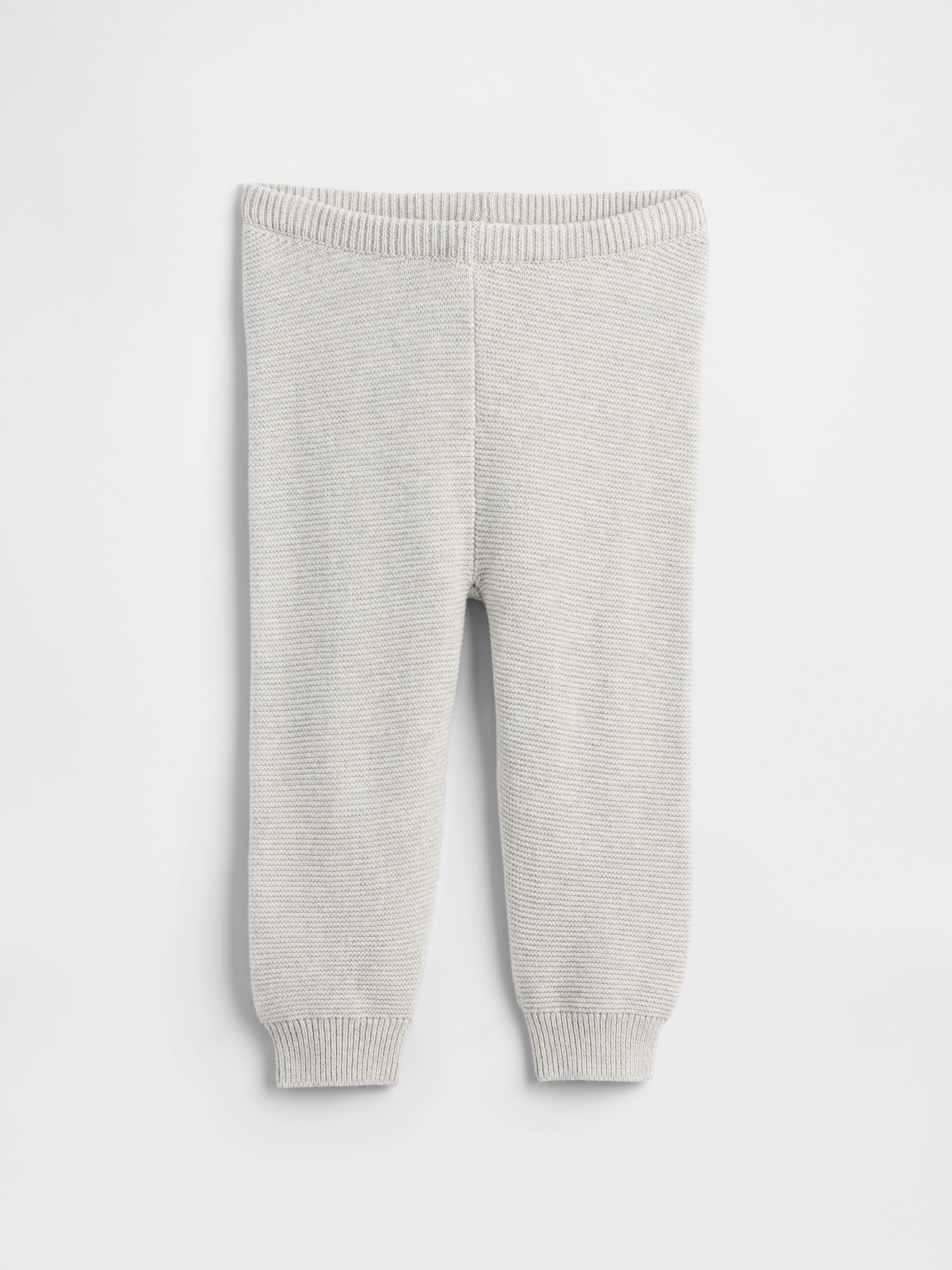 Baby Pull-On Pants - Gray And White Marl