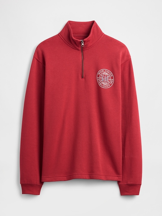 Image number 4 showing, Relaxed Gap Graphic Quarter-Zip Sweatshirt