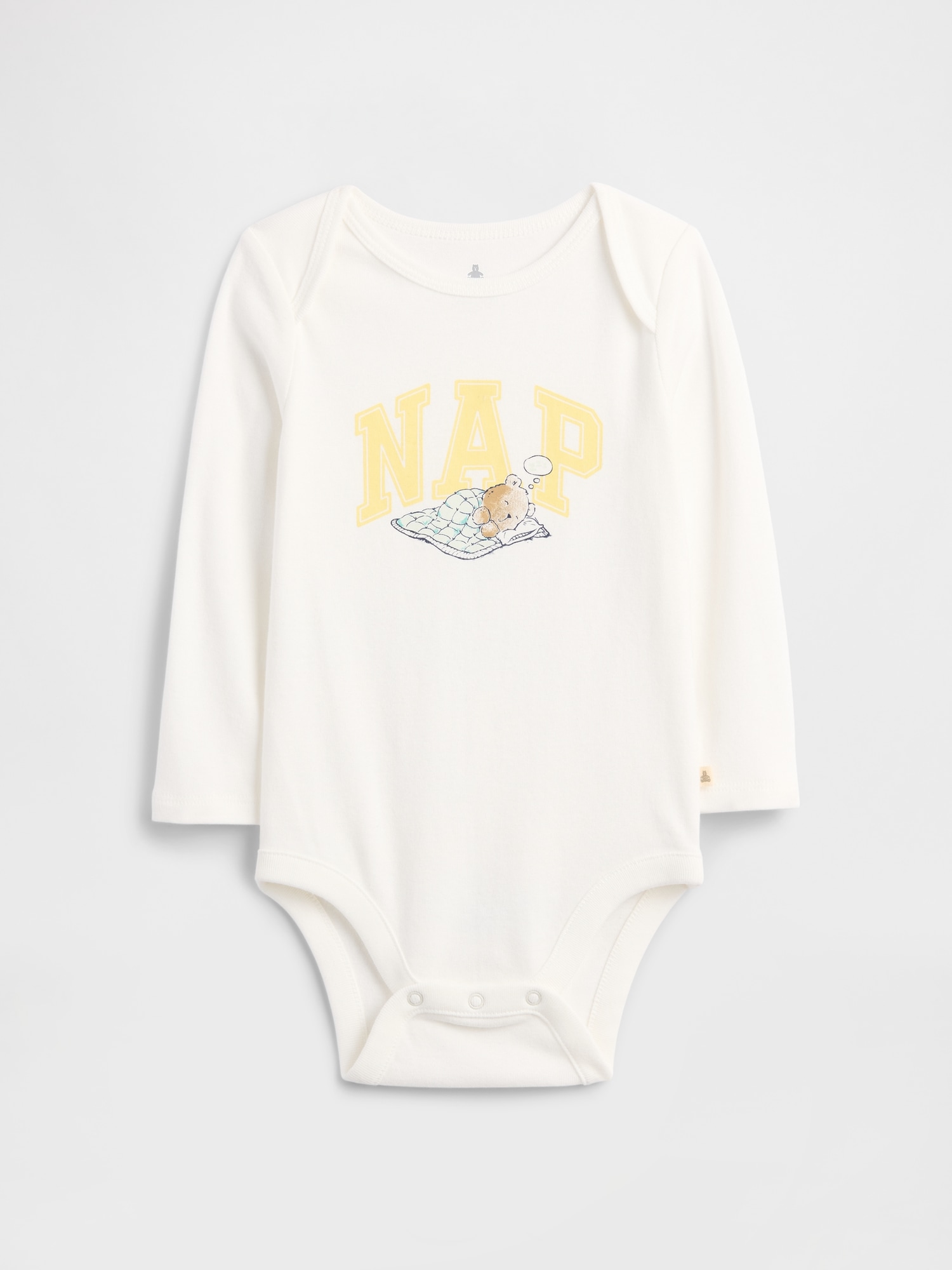 Baby Graphic Bodysuit - White Bear Nap