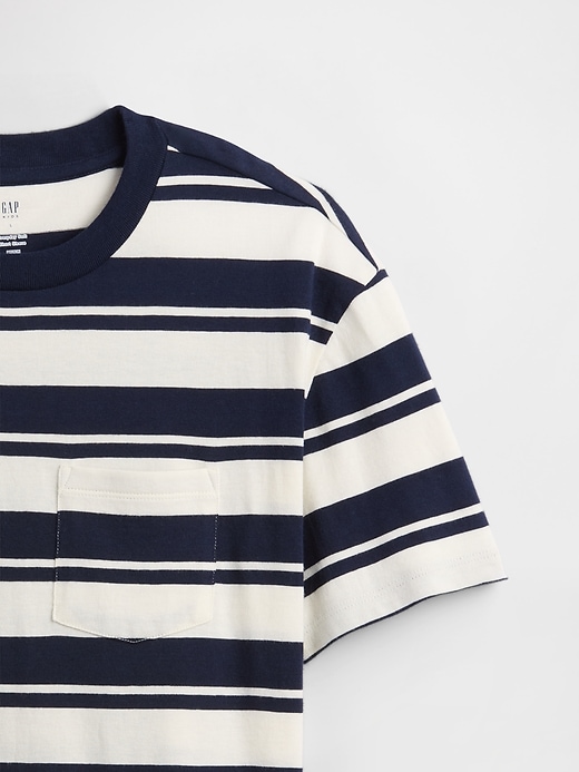 Image number 3 showing, Kids Everyday Soft Stripe Pocket T-Shirt