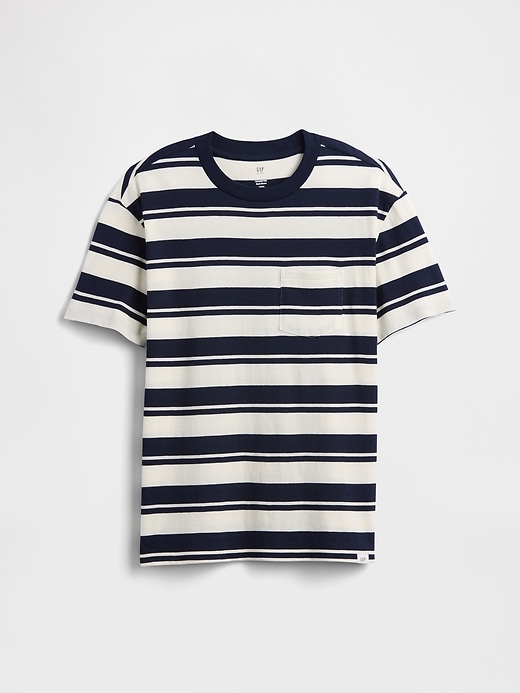 Image number 1 showing, Kids Everyday Soft Stripe Pocket T-Shirt