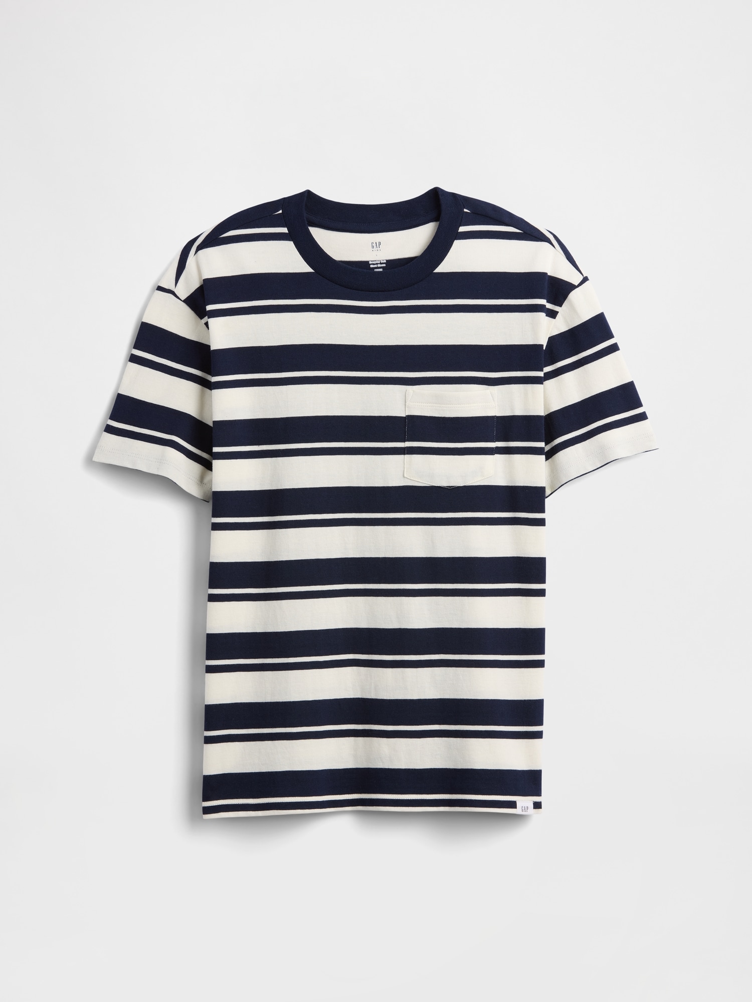 Kids Everyday Soft Stripe Pocket T-Shirt