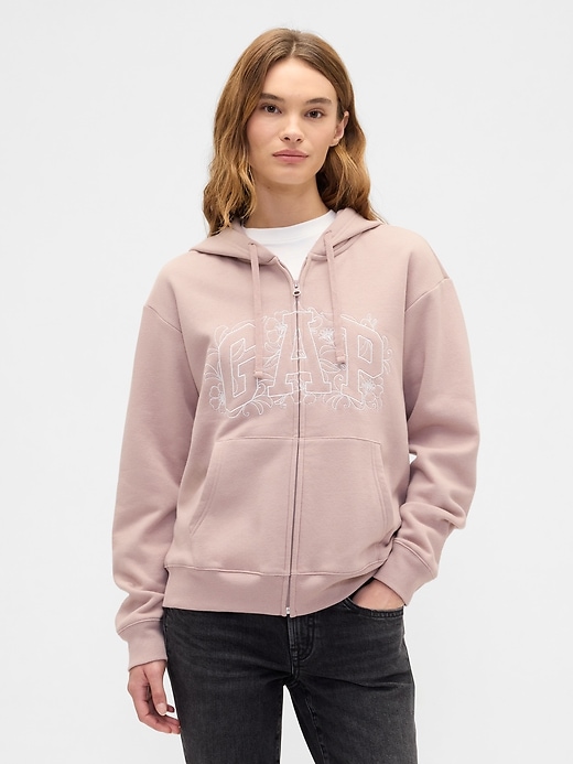 Image number 1 showing, Relaxed Gap Logo Zip Hoodie
