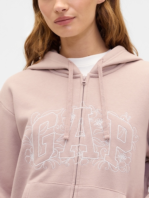 Image number 4 showing, Relaxed Gap Logo Zip Hoodie