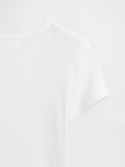 Image number 2 showing, Kids Ribbed Crewneck T-Shirt