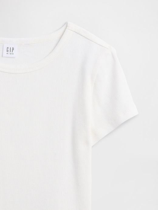 Image number 3 showing, Kids Ribbed Crewneck T-Shirt