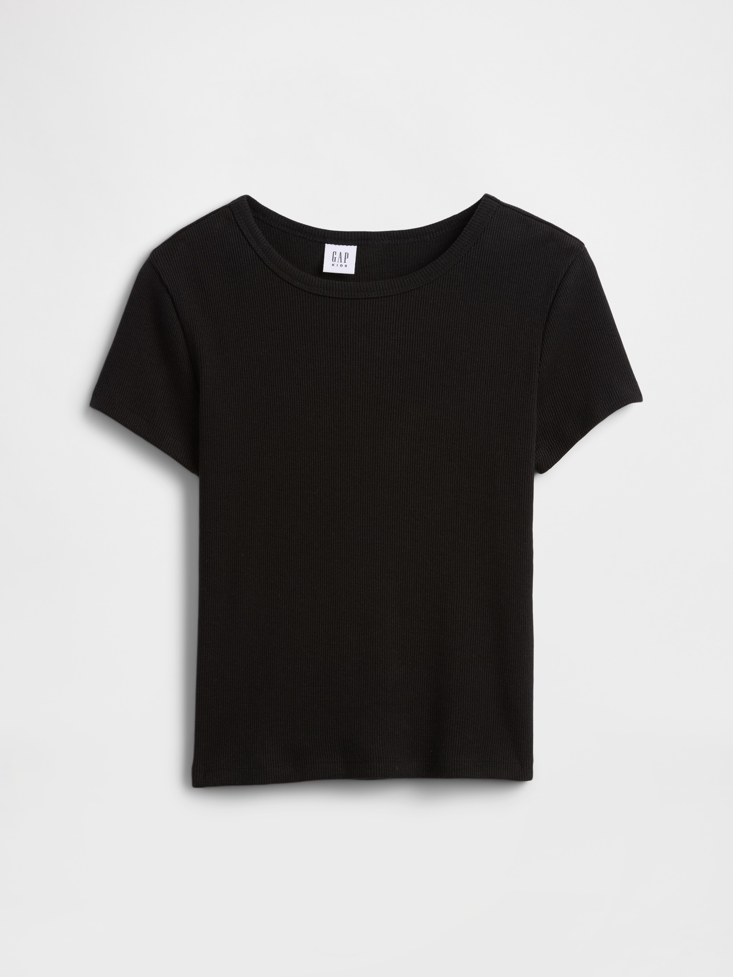 Kids Ribbed Crewneck T-Shirt