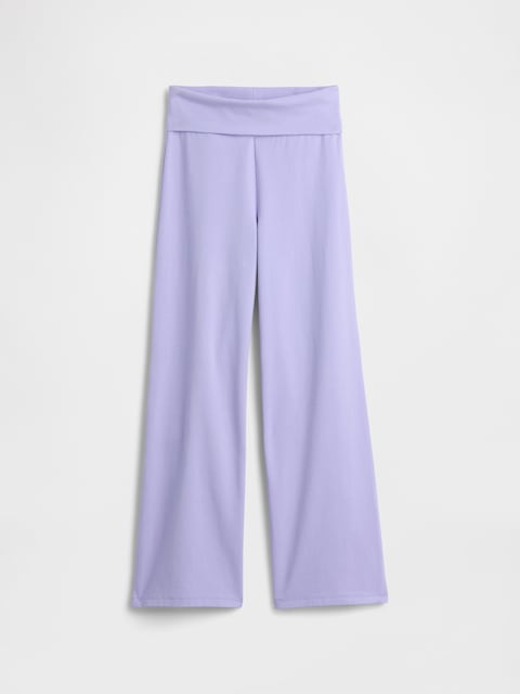 Kids Stretch Jersey Foldover Leggings