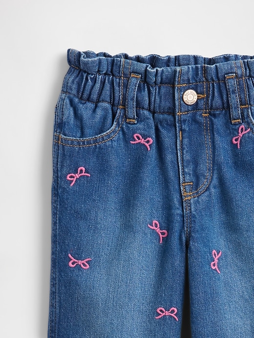 Image number 5 showing, babyGap Cozy-Lined Paperbag Mom Jeans