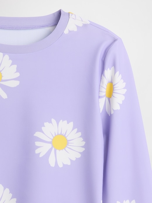 Image number 3 showing, Kids Two-Piece Cropped Rash Guard