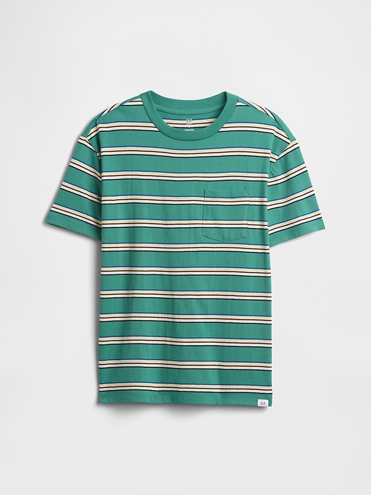 Image number 1 showing, Kids Everyday Soft Stripe Pocket T-Shirt
