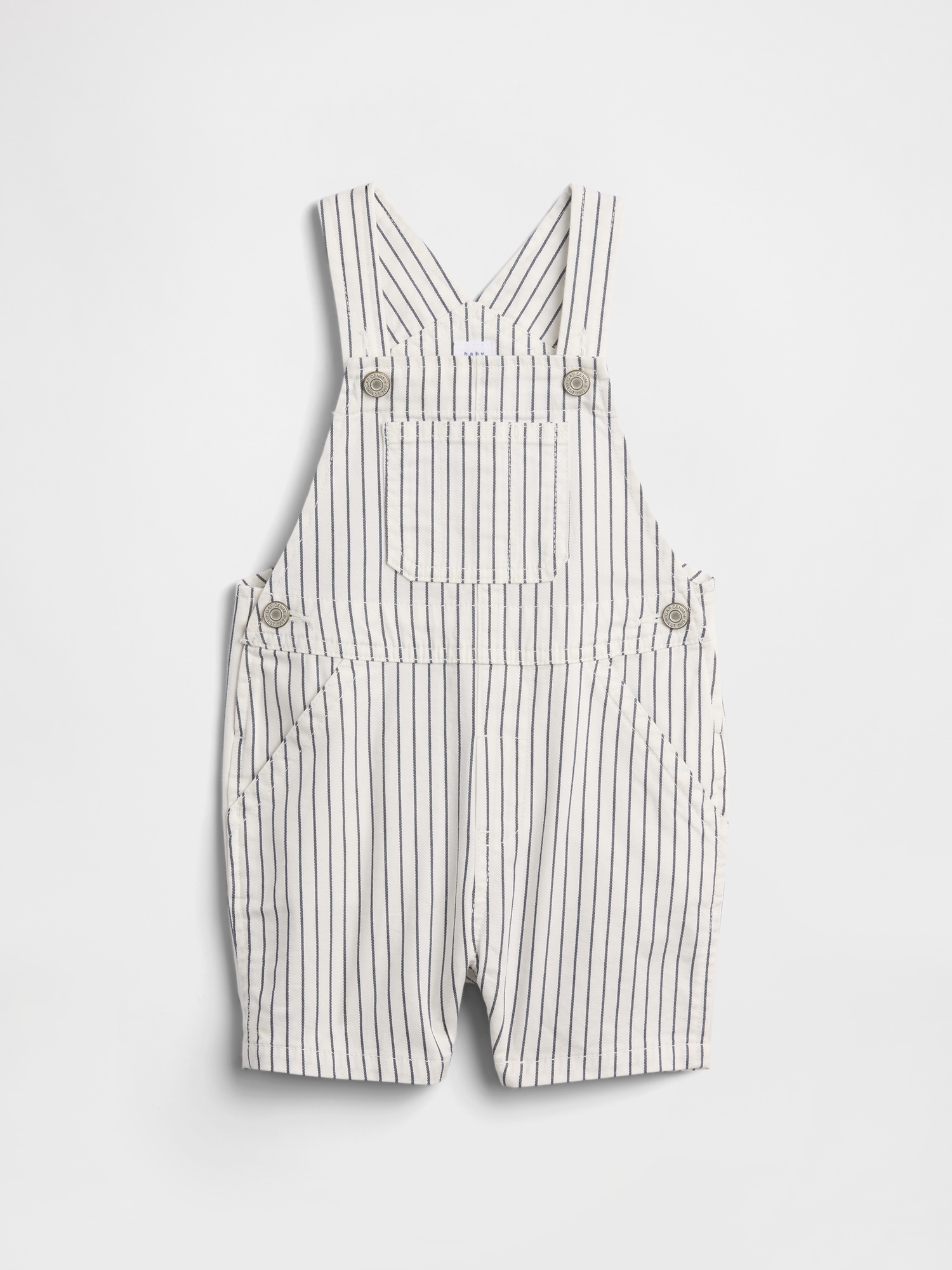 Baby Seersucker Stripe Shortalls