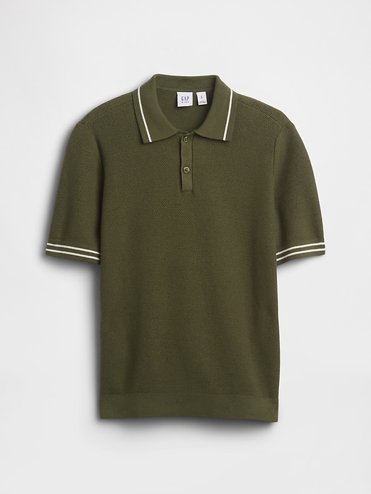 Image number 1 showing, Kids Relaxed Sweater Polo Shirt