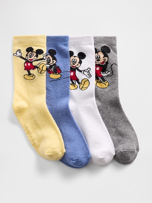 Image number 1 showing, babyGap × Disney Mickey Mouse Crew Socks (4-Pack)