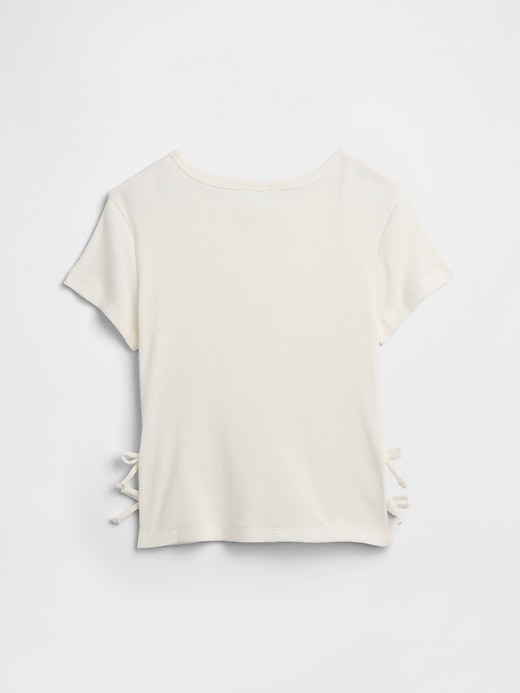 Image number 2 showing, Kids Ribbed Side-Tie T-Shirt