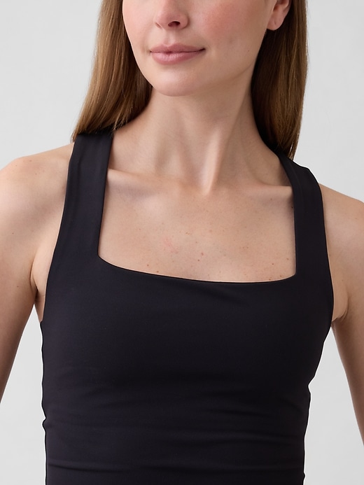 Image number 4 showing, GapFit Studio Recycled Squareneck Brami
