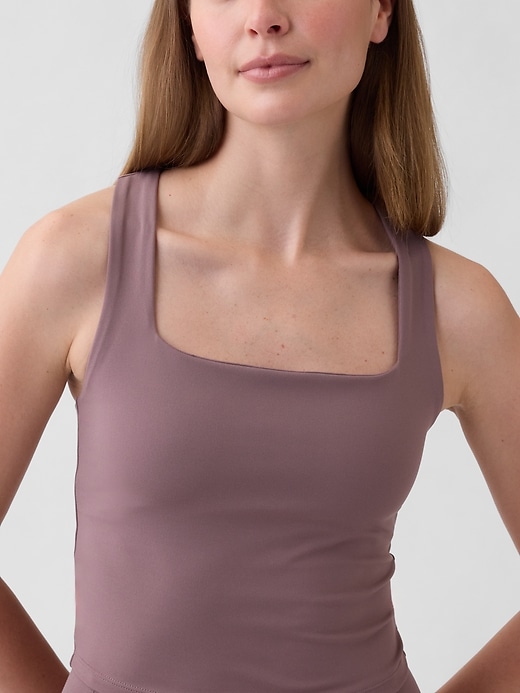 Image number 4 showing, GapFit Studio Recycled Squareneck Brami