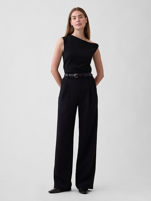 Image number 3 showing, Stretch Jersey One-Shoulder Top