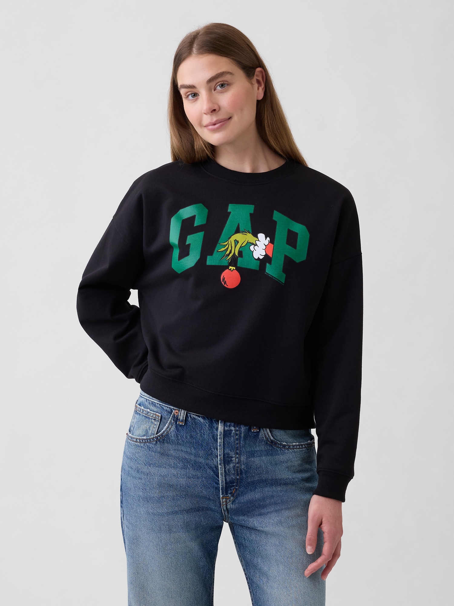 Oversized Gap Logo Sweatshirt - Grinch