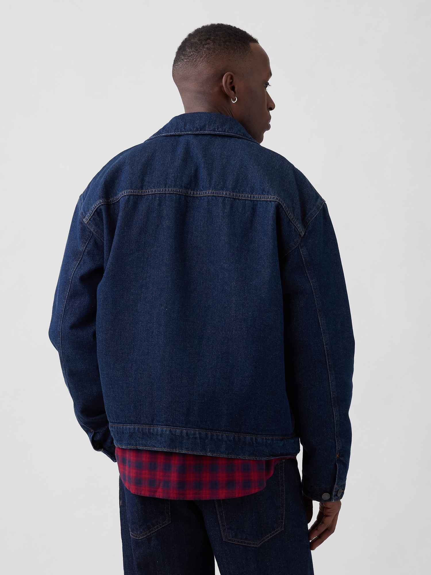 Gap Factory Relaxed Denim Jacket In Blue