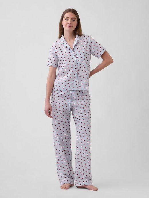 Image number 3 showing, Print Poplin PJ Shirt