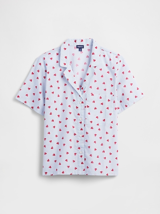 Image number 4 showing, Print Poplin PJ Shirt