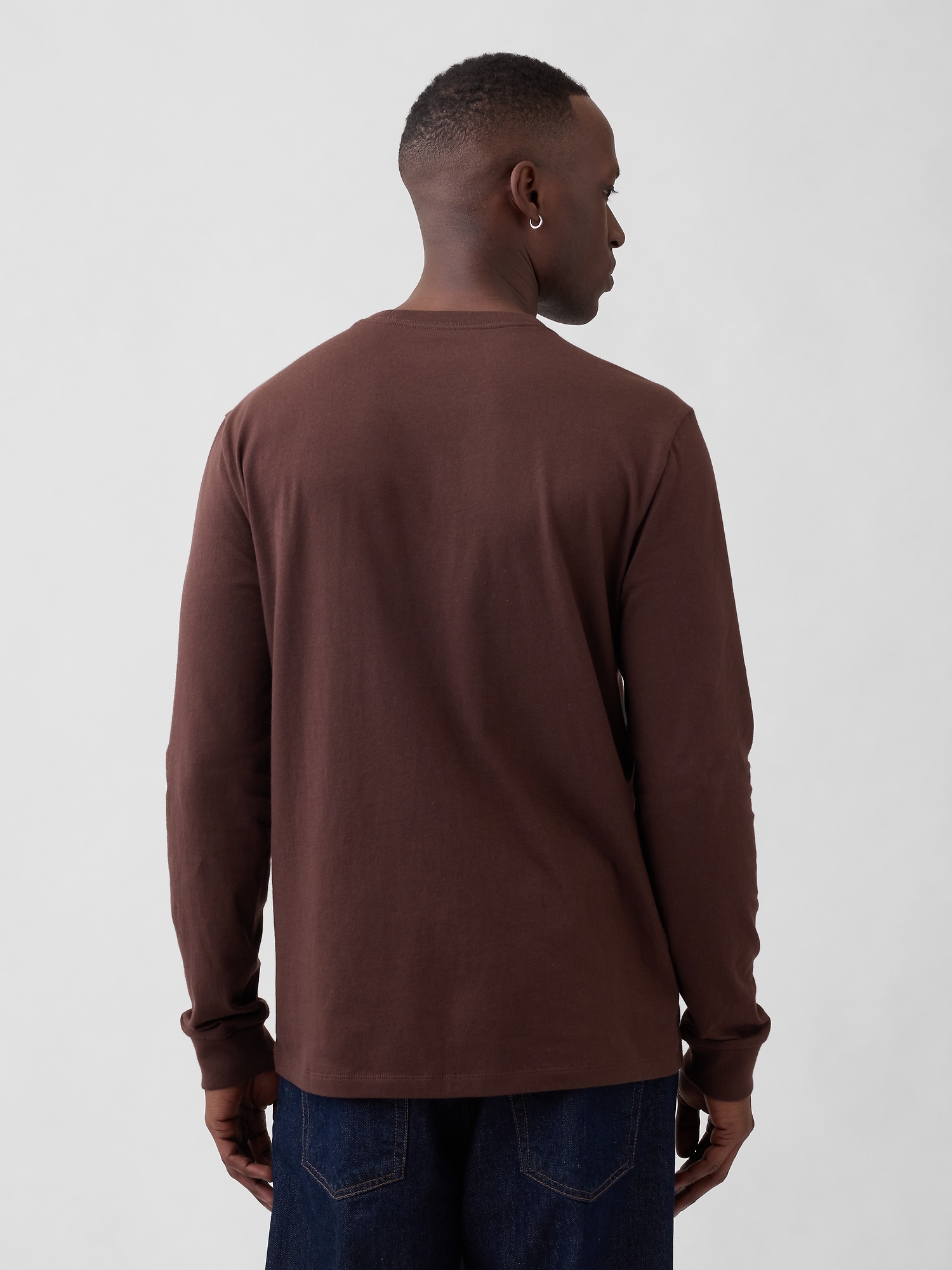 Gap Factory Everyday Soft Crewneck T-shirt In Brown