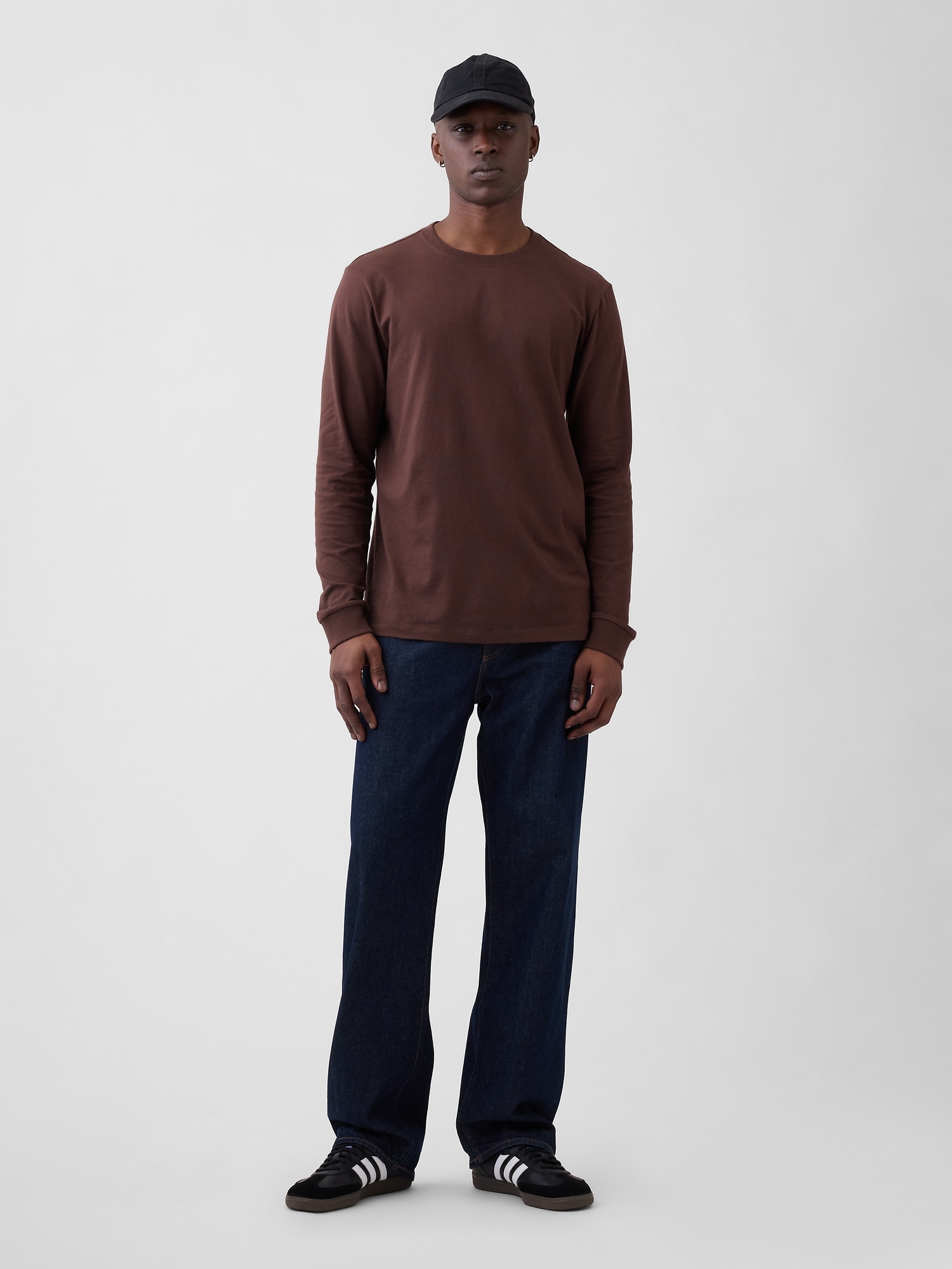 Gap Factory Everyday Soft Crewneck T-shirt In Brown