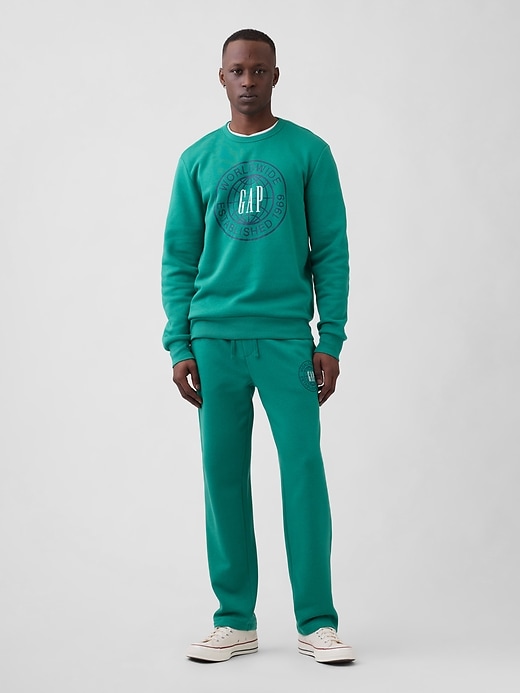 Image number 1 showing, Gap Graphic Straight-Leg Sweatpants